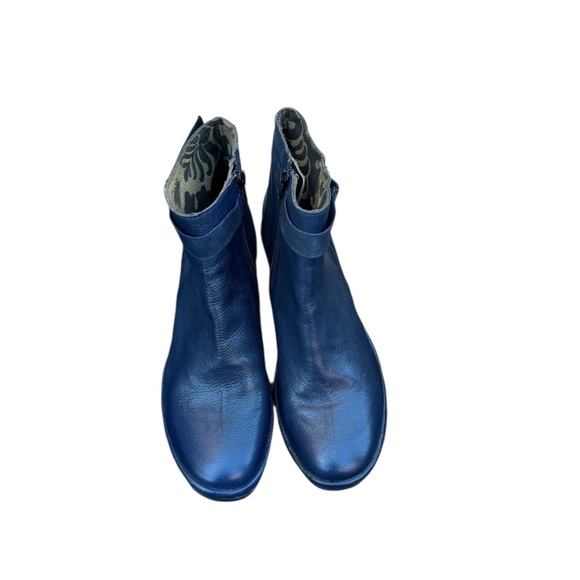Fly LondonBlue Leather Ankle Boots. Size 41 - Picture 1 of 10
